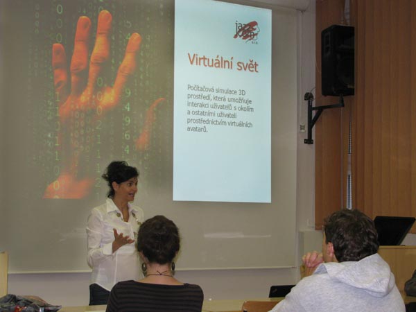 Přednáška jazykové školy jazz-com na ekonomické fakultě